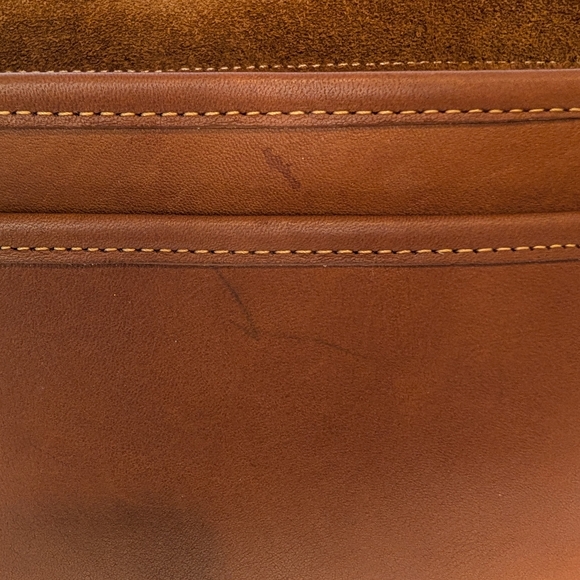 90s Vintage Coach Saddle Bag In British Tan - GUC - Picture 7 of 11